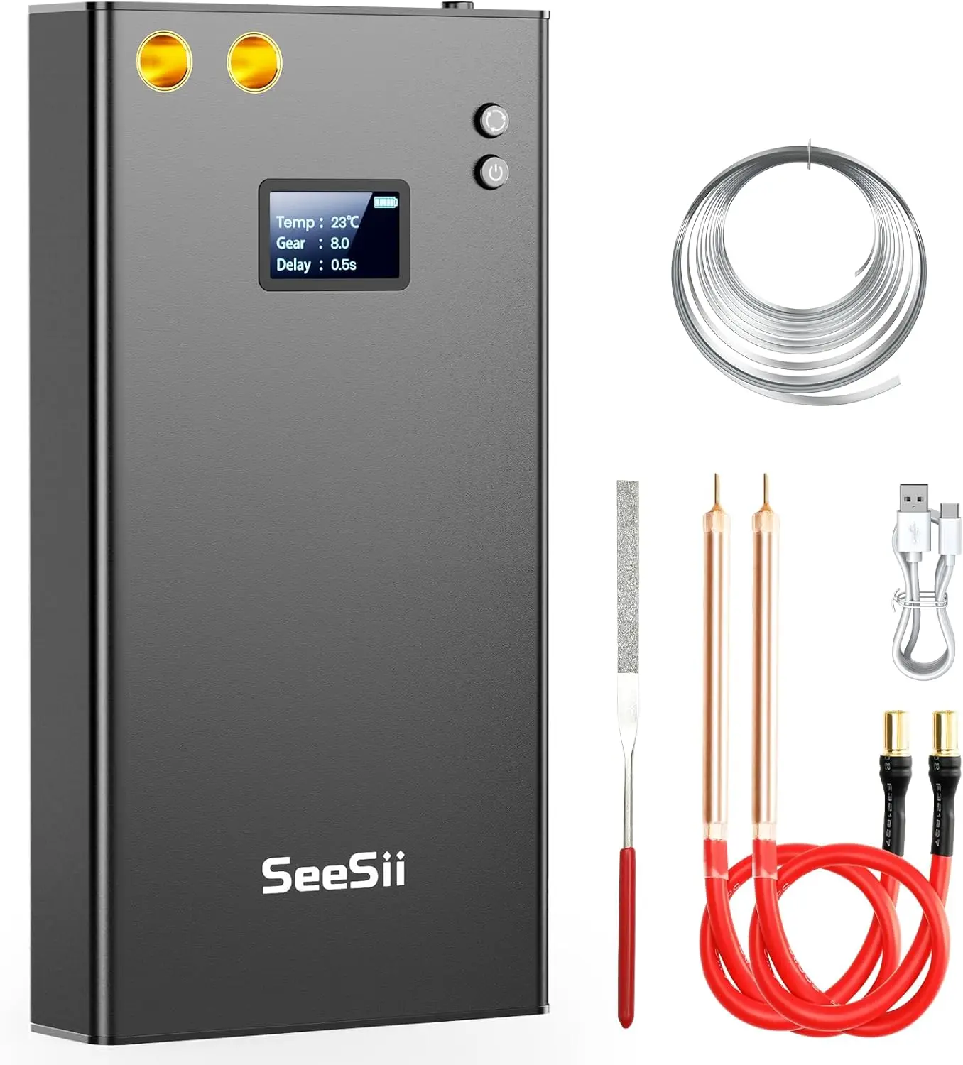 Seesii 80 Gears Adjustable Mini DIY Battery Spot Welder for Battery Plate Welding,Upgraded Portable Spot Welder with LCD Screen
Seesii 80 Gears Adjustable Mini DIY Battery Spot Welder for Battery Plate Welding,Upgraded Portable Spot Welder with LCD Screen
