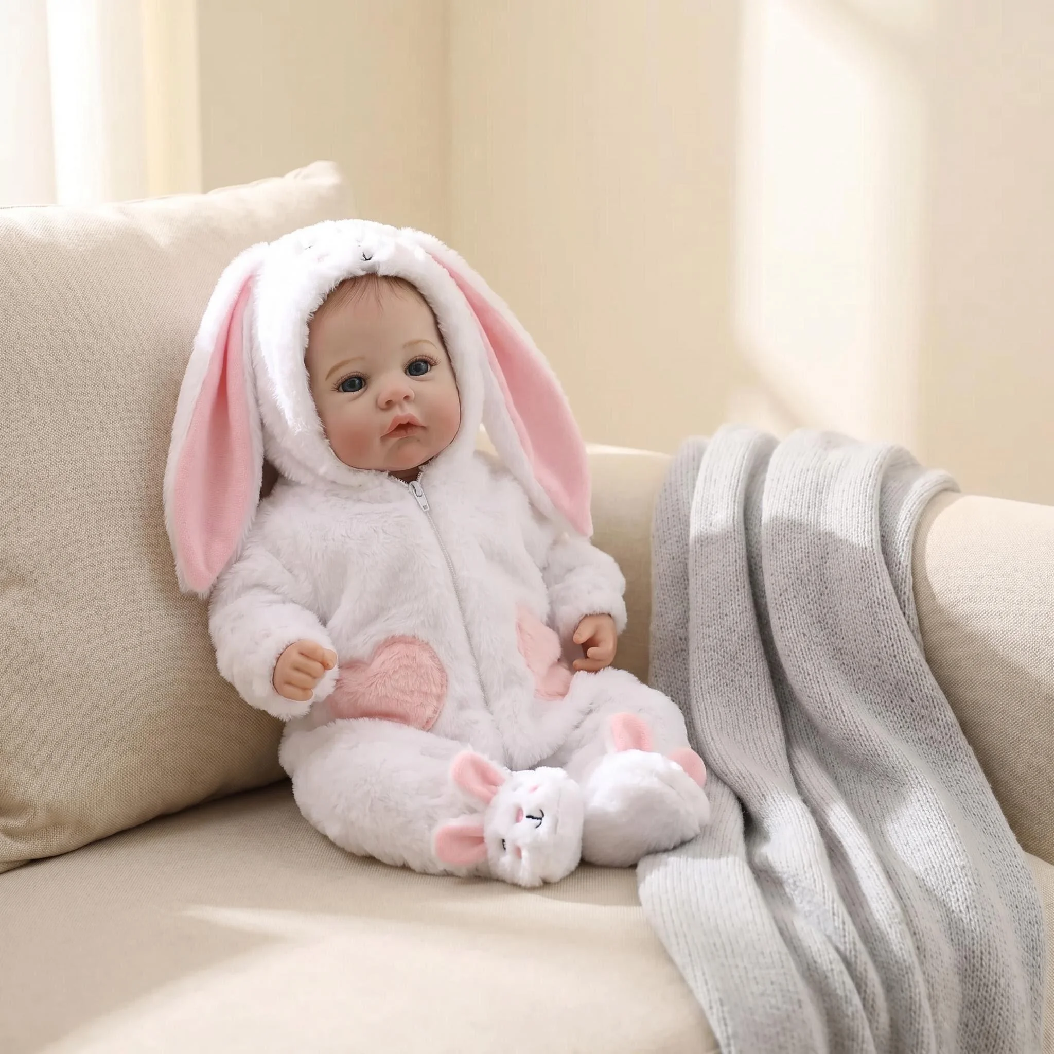 NPK 18inch Newborn Baby Doll Lifelike Cuddly Figure with 3D Skin Multiple Layers Painting Visible Veins Two Versions Body Meadow
NPK 18inch Newborn Baby Doll Lifelike Cuddly Figure with 3D Skin Multiple Layers Painting Visible Veins Two Versions Body Meadow