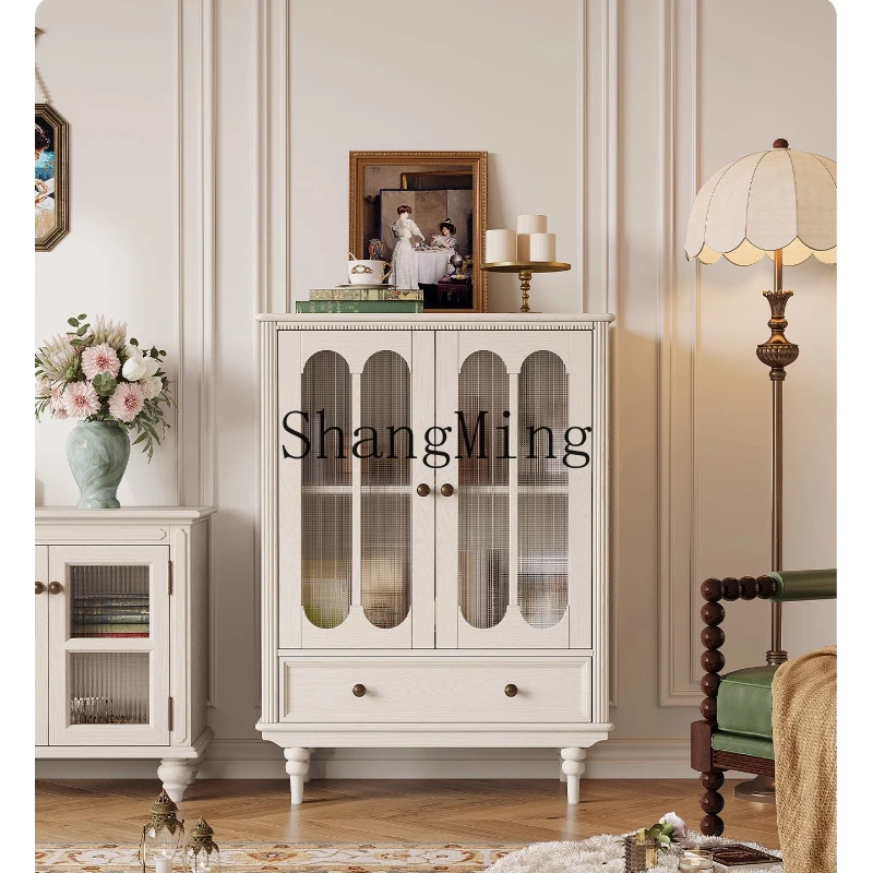 FG white all solid wood living room wall storage locker household cream wind locker
FG white all solid wood living room wall storage locker household cream wind locker
