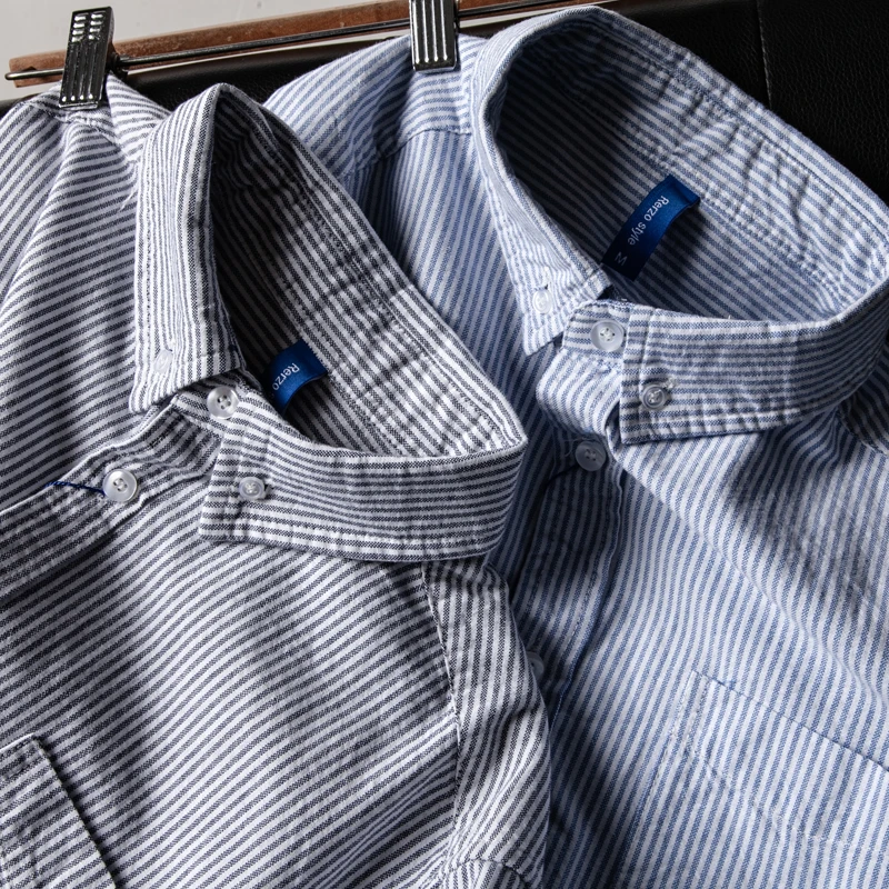 Ox Cloth irt Men's Long Sve Casual Pure Cotton Japanese Sle Blue Stripes Trendy Base Layer irt Youth ular
Ox Cloth irt Men's Long Sve Casual Pure Cotton Japanese Sle Blue Stripes Trendy Base Layer irt Youth ular