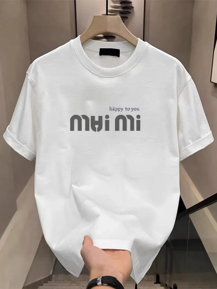 2026 Pure Cotton American-style T-shirt - Simple Lettering Trendy Print - Men's Summer Round-neck Versatile Short Sleeve
2026 Pure Cotton American-style T-shirt - Simple Lettering Trendy Print - Men's Summer Round-neck Versatile Short Sleeve