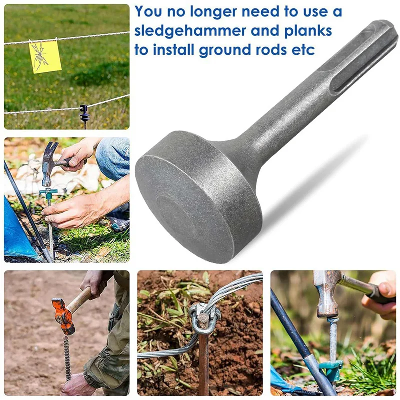 ABLJ 6X SDS Plus Ground Rod Driver, Heavy Duty Forged Steel Drill Bit Driver, Rotary Hammer Drill Ground Rod Driver
ABLJ 6X SDS Plus Ground Rod Driver, Heavy Duty Forged Steel Drill Bit Driver, Rotary Hammer Drill Ground Rod Driver