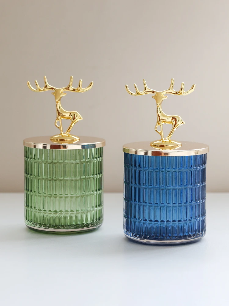 Elk Glass Jar Decoration Household Lid Storage Container
Elk Glass Jar Decoration Household Lid Storage Container