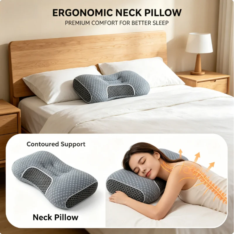 2pcs Premium Adjustable Massage Neck Pillows Ergonomic Orthopedic Contour Support All Season Sleeping for Cervical Pain Relief
2pcs Premium Adjustable Massage Neck Pillows Ergonomic Orthopedic Contour Support All Season Sleeping for Cervical Pain Relief