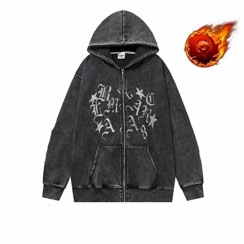 Dark Retro Hoodies Women Harajuku Washed Graffiti Star Letter Print Hooded Zipper Hoodie Ins Trend Loose Hooded Jacket Autumn
Dark Retro Hoodies Women Harajuku Washed Graffiti Star Letter Print Hooded Zipper Hoodie Ins Trend Loose Hooded Jacket Autumn