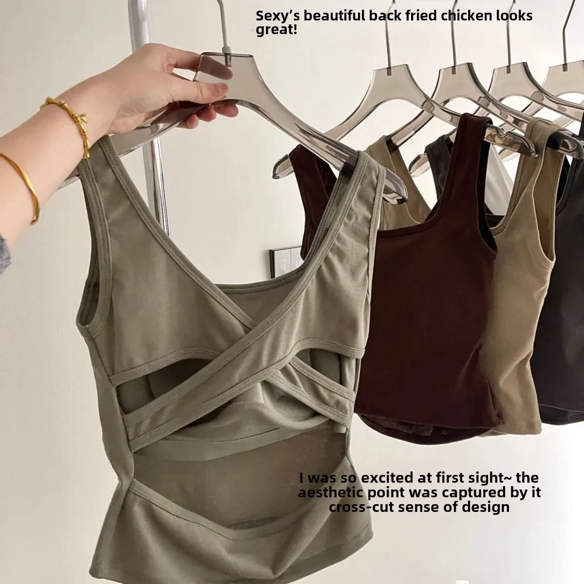 Дизайн с открытой спиной, нижнее белье, женская майка с фиксированной подушечкой, удобная хлопковая спинка, красивая бесшовная внутренняя верхняя одежда, сексуальное женское белье
Дизайн с открытой спиной, нижнее белье, женская майка с фиксированной подушечкой, удобная хлопковая спинка, красивая бесшовная внутренняя верхняя одежда, сексуальное женское белье