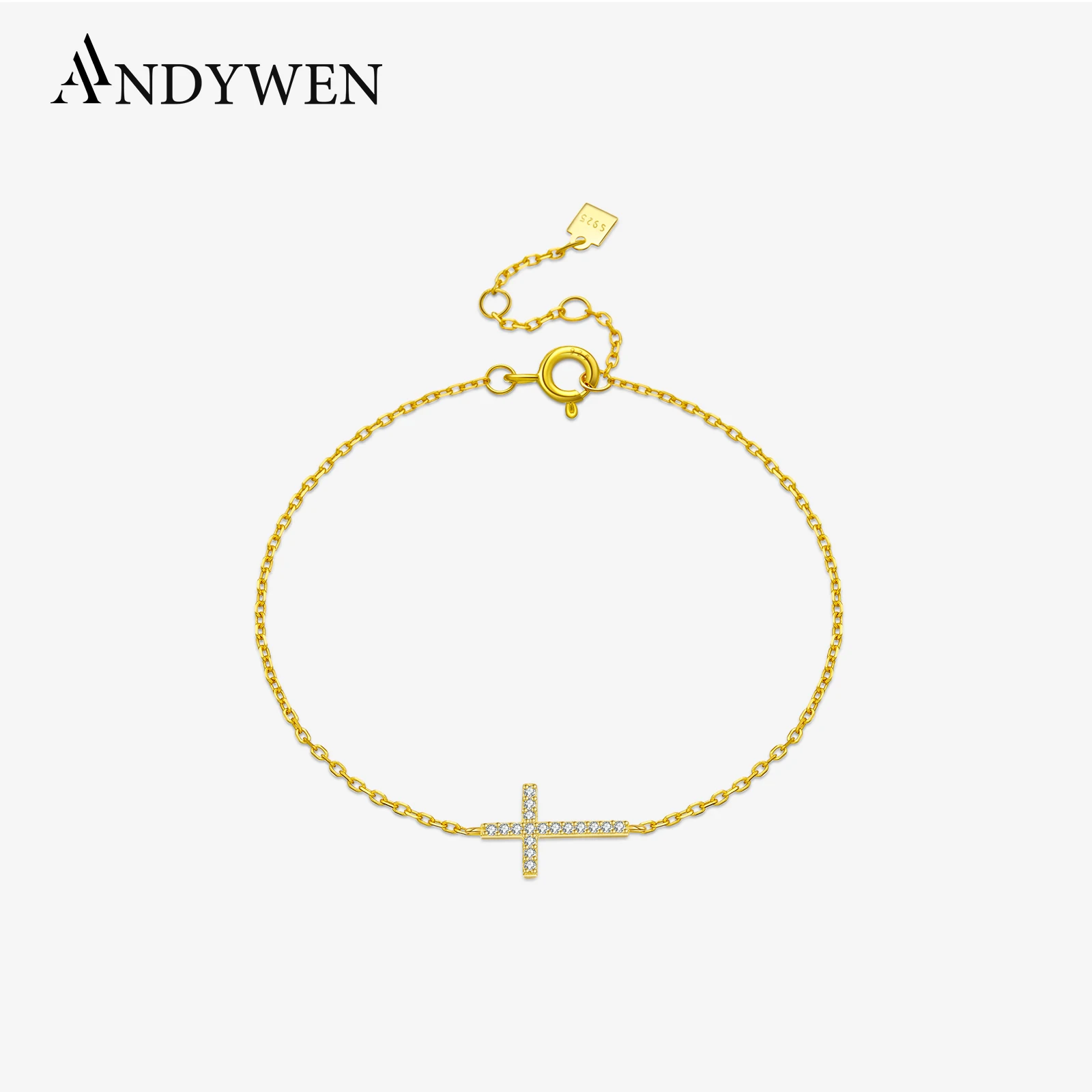 ANDYWEN 925 Sterling Silver Cross Pendant CZ Zircon Bracelet Chain 2024 Classical New Luxury Fine Gift Jewelry for Women
ANDYWEN 925 Sterling Silver Cross Pendant CZ Zircon Bracelet Chain 2024 Classical New Luxury Fine Gift Jewelry for Women