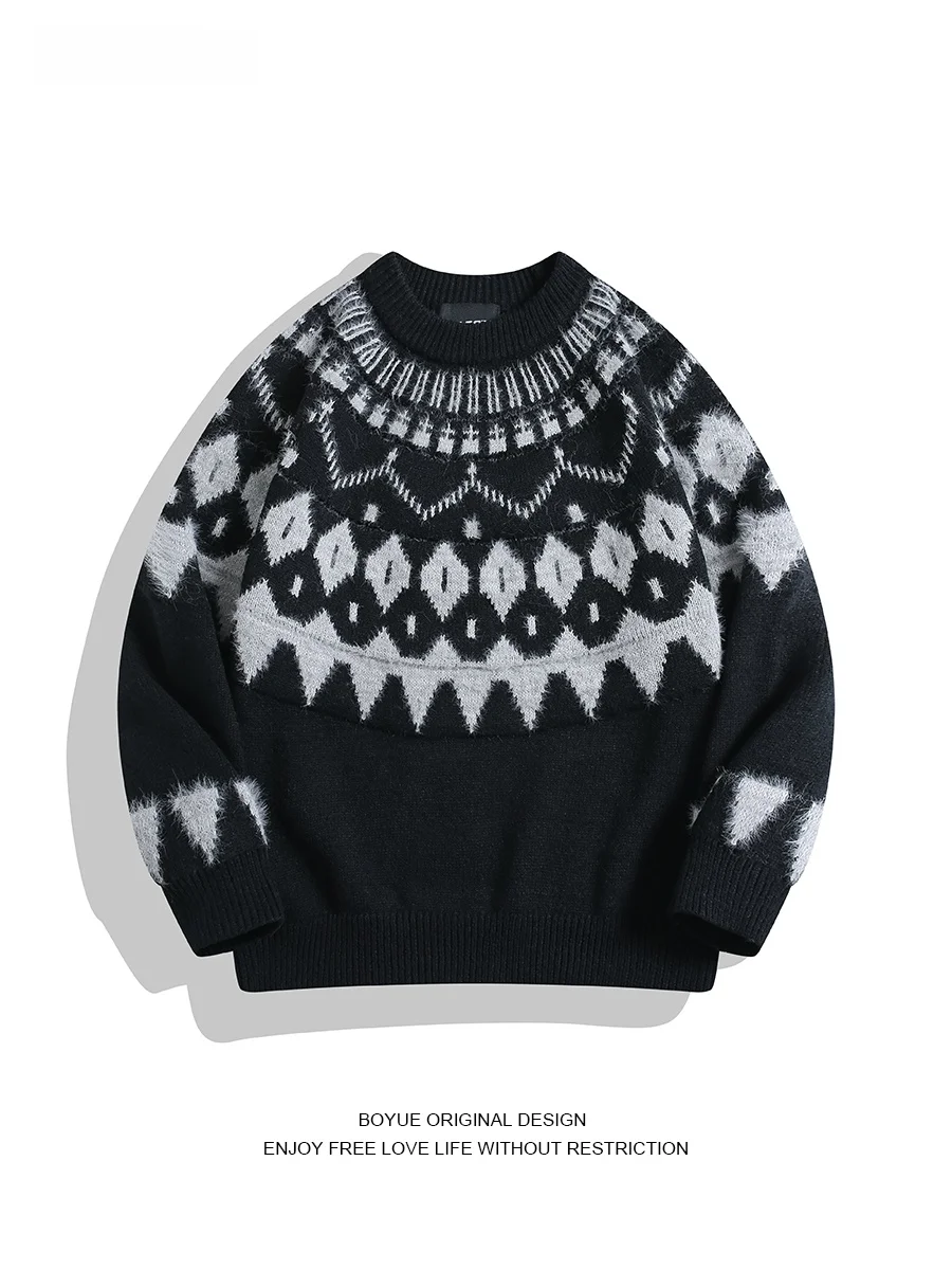 Boyue Couple Knitted Sweater Retro Fair Isle Pattern Heavy Soft Faionable Casual Sle Men's Women's Long Sve round Ne...
Boyue Couple Knitted Sweater Retro Fair Isle Pattern Heavy Soft Faionable Casual Sle Men's Women's Long Sve round Ne...
