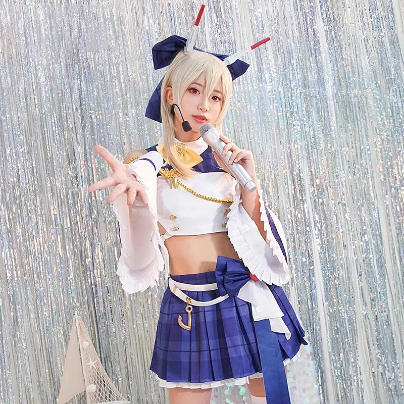 Game Azur Laffey II Anime characters Lara Woodhull Cosplay Skirt Costume Wig Halloween Carnival Party Suit
Game Azur Laffey II Anime characters Lara Woodhull Cosplay Skirt Costume Wig Halloween Carnival Party Suit