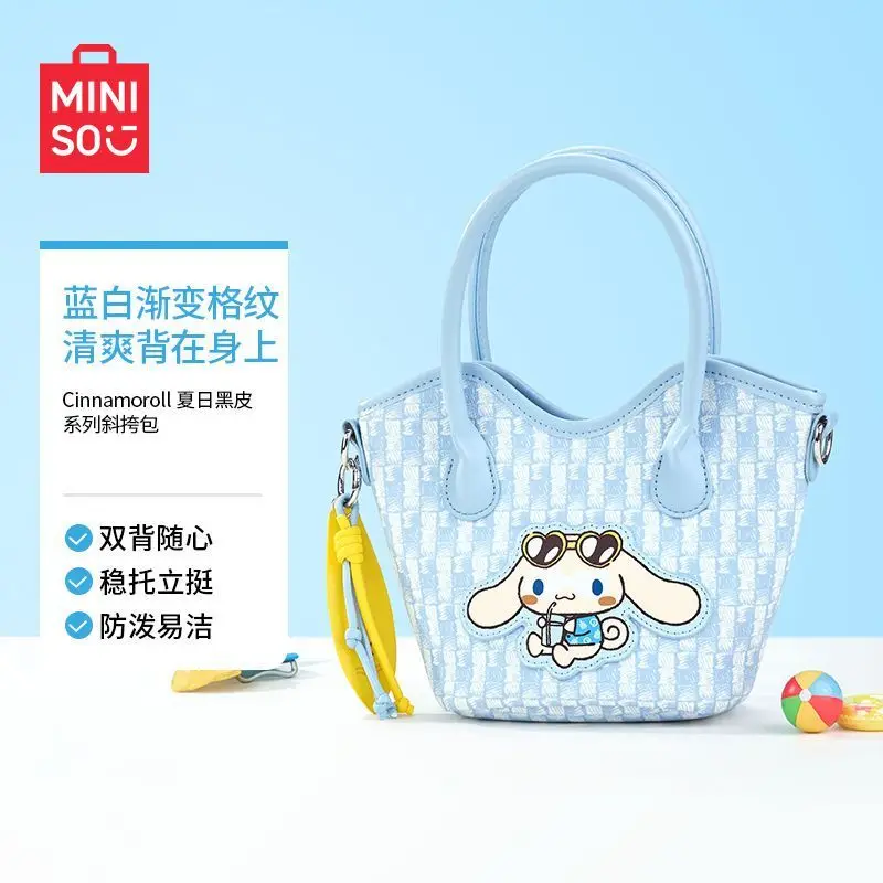 Miniso Sanrio Cinnamoroll сумка летняя черная кожаная серия Kawaii сумка через плечо женская милая универсальная сумка подарок на день рождения для девочек
Miniso Sanrio Cinnamoroll сумка летняя черная кожаная серия Kawaii сумка через плечо женская милая универсальная сумка подарок на день рождения для девочек