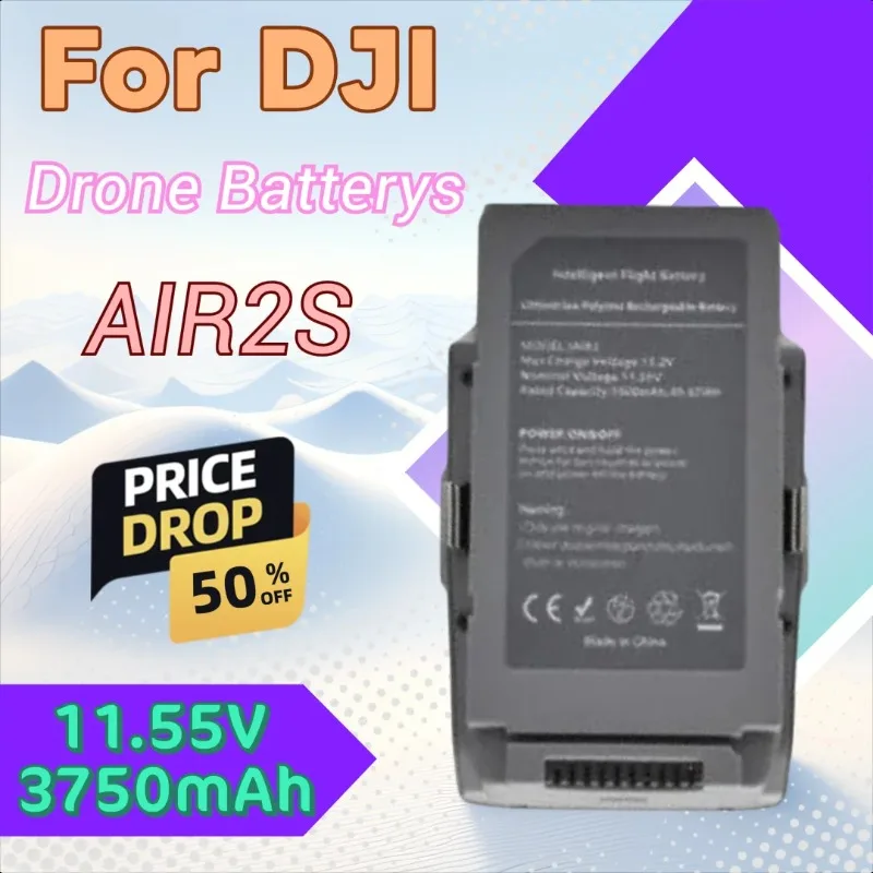 11.55V 3750mAh Intelligent Flight Battery for DJI Mavic Air 2/Air 2S Drone Brand New High Quality
11.55V 3750mAh Intelligent Flight Battery for DJI Mavic Air 2/Air 2S Drone Brand New High Quality