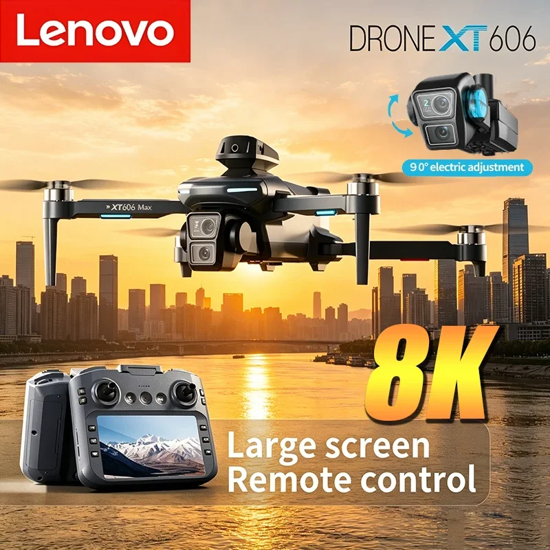 New Lenovo XT606 MAX GPS Drone 4k Professional 8K HD Camera FPV Wish Screen Drone 360° Obstacle Avoidance Quadcopter Toys Drone
New Lenovo XT606 MAX GPS Drone 4k Professional 8K HD Camera FPV Wish Screen Drone 360° Obstacle Avoidance Quadcopter Toys Drone