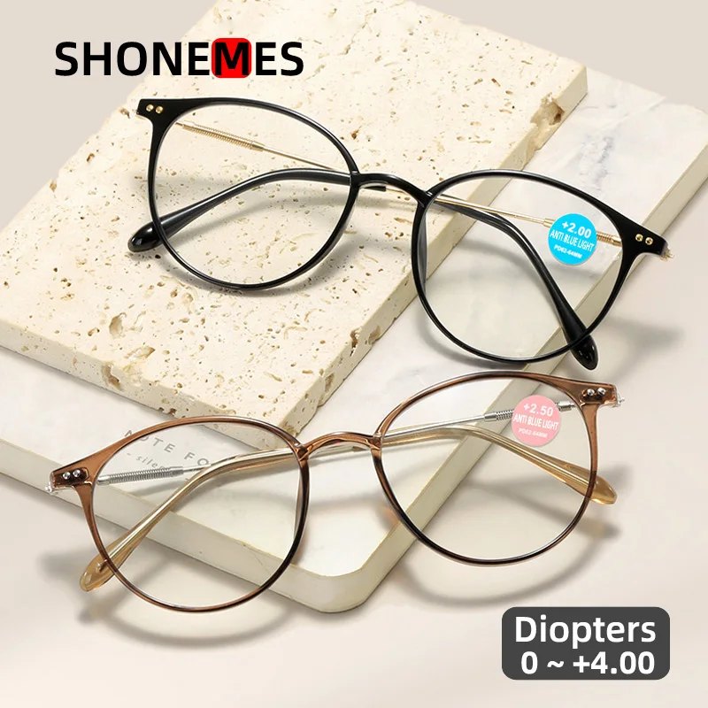 Shonemes Classic Round Women Reading Glasses TR90 Men Hyperopia Eyeglasses Anti Blue Light Presbyopic Eyewear Diopters +1 2 3 4
Shonemes Classic Round Women Reading Glasses TR90 Men Hyperopia Eyeglasses Anti Blue Light Presbyopic Eyewear Diopters +1 2 3 4
