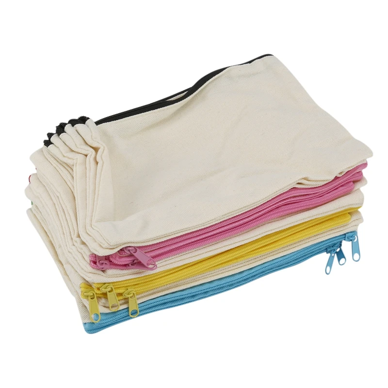 18 Pieces Canvas Makeup Bag Multipurpose Cosmetic Bag Travel Toiletry Pouch Pen Coin Bag Blank DIY Bag With Zipper
18 Pieces Canvas Makeup Bag Multipurpose Cosmetic Bag Travel Toiletry Pouch Pen Coin Bag Blank DIY Bag With Zipper