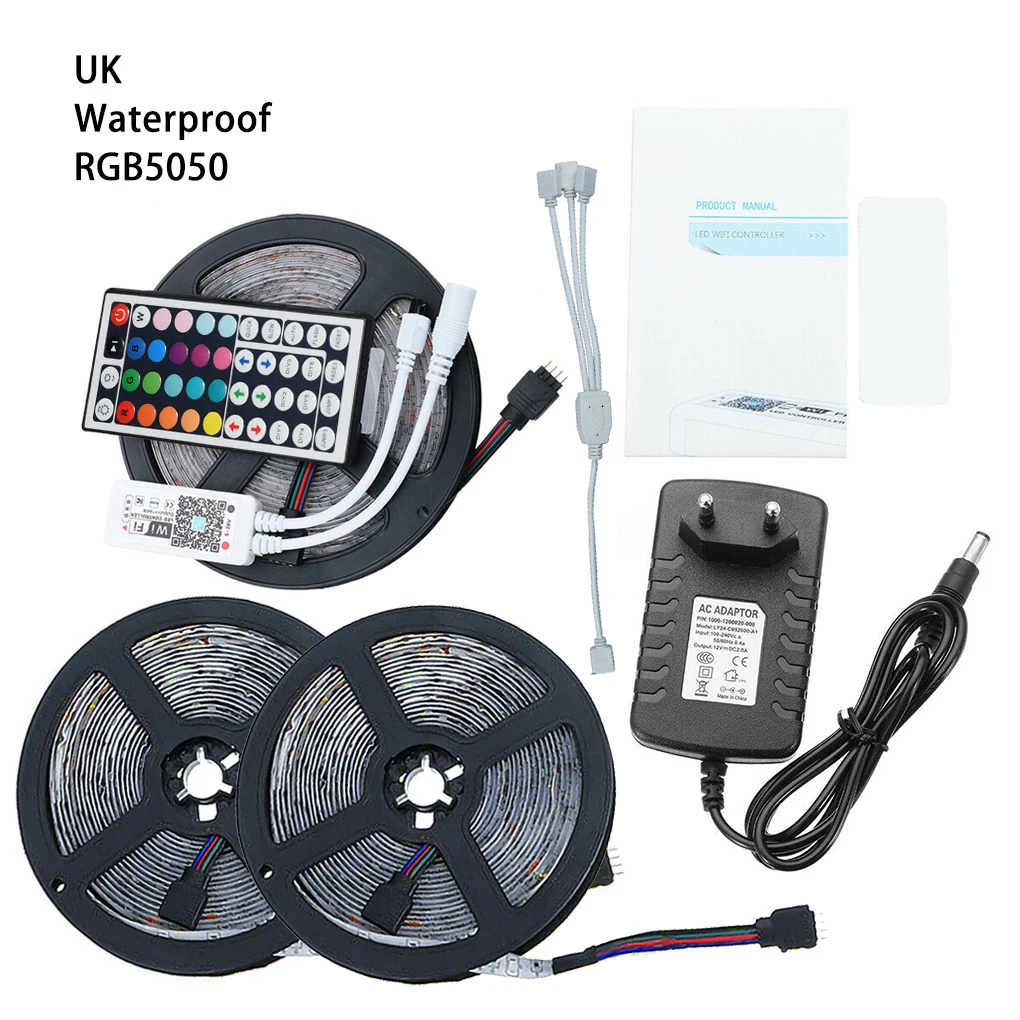 Светодиодная лента RGB с дистанционным управлением для домашнего декора, 2835, 300 RGB, 5 м, IP20, вилка EU
Светодиодная лента RGB с дистанционным управлением для домашнего декора, 2835, 300 RGB, 5 м, IP20, вилка EU