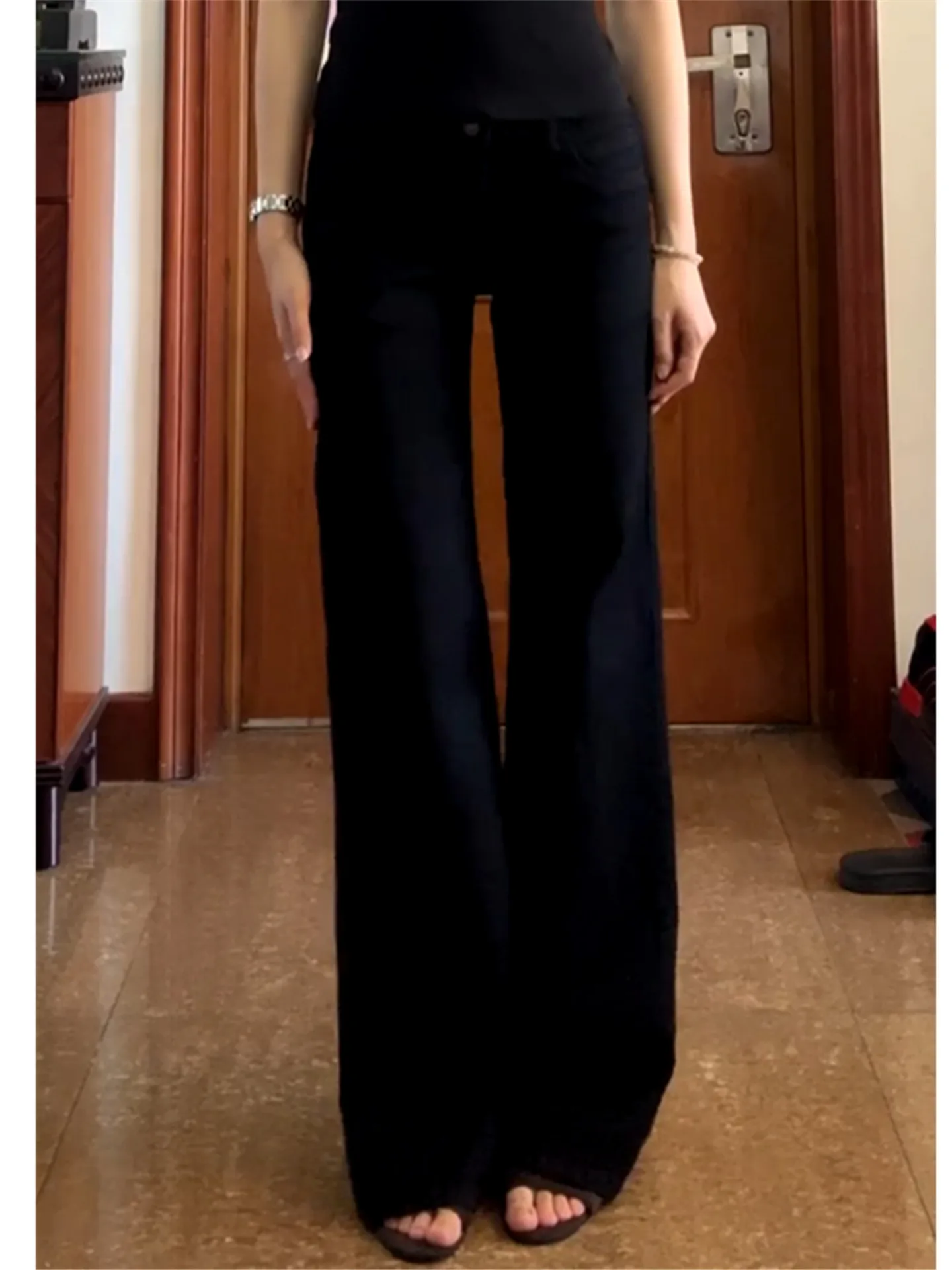 Extended Length Low Waist Bell Bottom Jeans Women's Summer Loose Drapey Comfortable Wide Leg Floor Length Pants
Extended Length Low Waist Bell Bottom Jeans Women's Summer Loose Drapey Comfortable Wide Leg Floor Length Pants