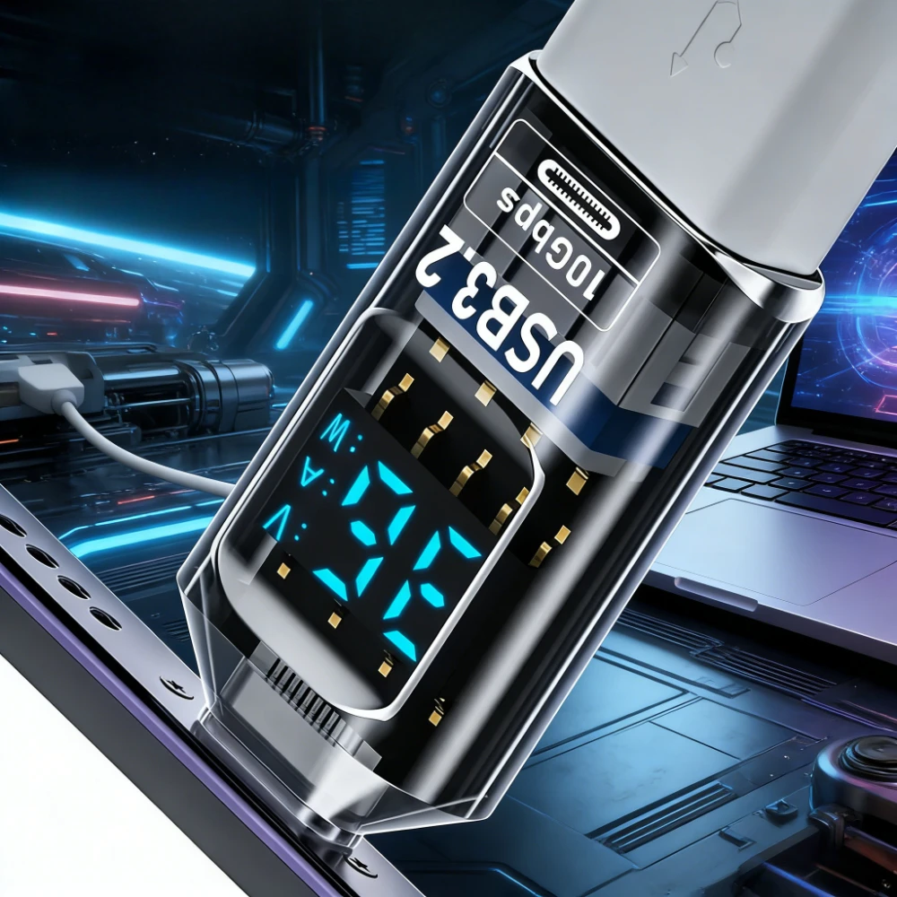 Адаптер USB 3.2 с цифровым дисплеем, 10 Гбит/с, USB-коннектор (мужской) на USB-коннектор (женский), быстрая зарядка, передача данных, адаптер USB-C для ПК и ноутбуков
Адаптер USB 3.2 с цифровым дисплеем, 10 Гбит/с, USB-коннектор (мужской) на USB-коннектор (женский), быстрая зарядка, передача данных, адаптер USB-C для ПК и ноутбуков