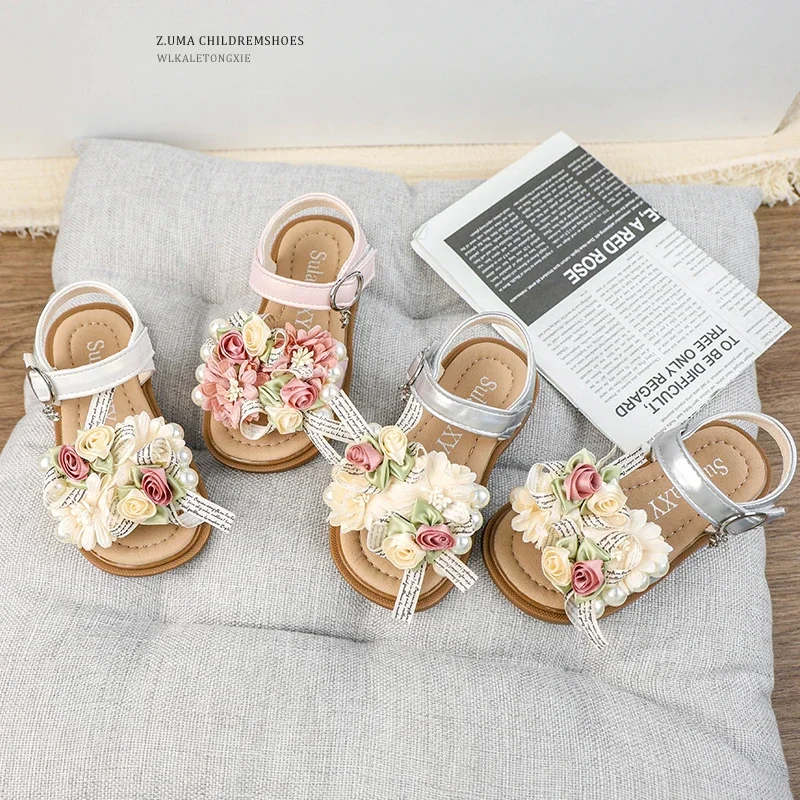 Summer Girls Sweet Princess Sandals Elegant Flower Children Chic Dress Flat Sandals Wedding Party Fashion Kids Causal Sandals
Summer Girls Sweet Princess Sandals Elegant Flower Children Chic Dress Flat Sandals Wedding Party Fashion Kids Causal Sandals
