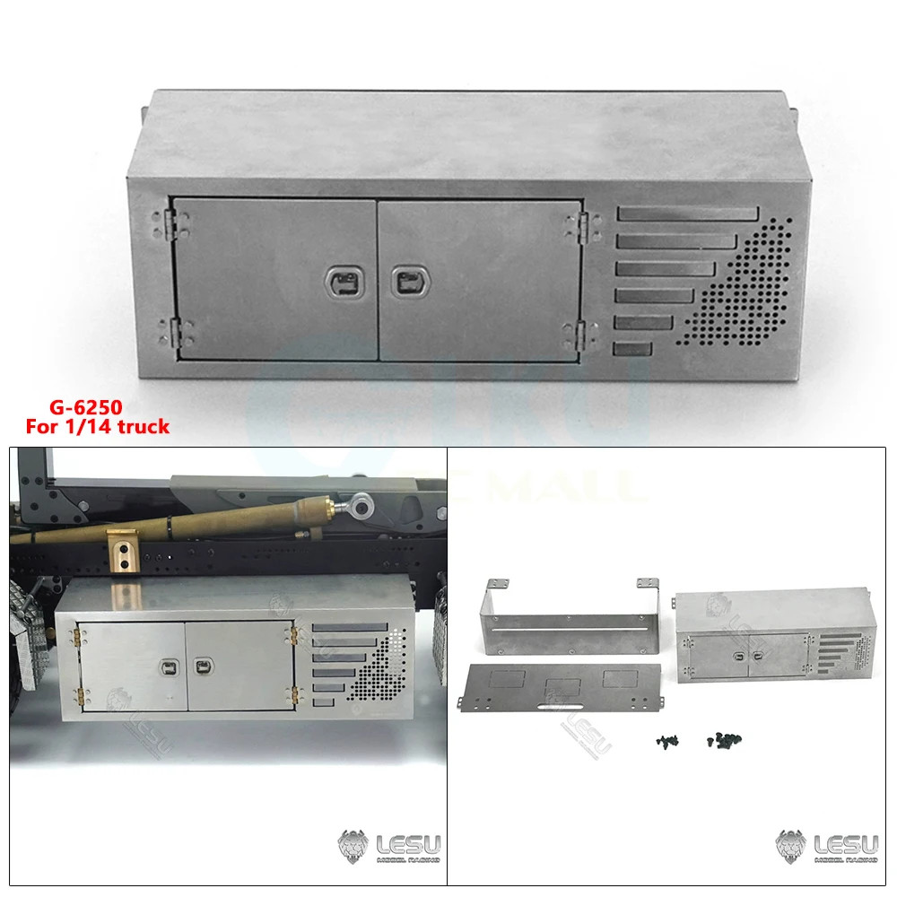 LESU G-6250 1/14 модель грузовика, ящик для инструментов, аксессуары для моделирования, универсальные металлические детали для обновления Tamiya или модернизация для модификации «сделай сам»
LESU G-6250 1/14 модель грузовика, ящик для инструментов, аксессуары для моделирования, универсальные металлические детали для обновления Tamiya или модернизация для модификации «сделай сам»