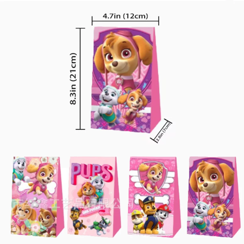 12/24/36PCS Pink PAW Patrol Mini Candy Kraft Paper Bag Cute Cartoon Puppy Dog Child Birthday Party Decoration Pack Seal Gift Bag
12/24/36PCS Pink PAW Patrol Mini Candy Kraft Paper Bag Cute Cartoon Puppy Dog Child Birthday Party Decoration Pack Seal Gift Bag