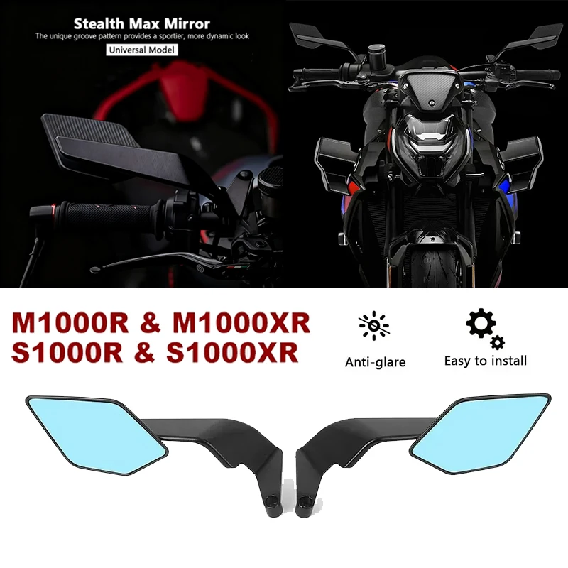 Motorcycle Rearview Mirror Wing Aerodynamic Aluminum Stealth Max Mirrors For BMW S1000R S1000XR M1000R M1000XR 2023 2024 2025
Motorcycle Rearview Mirror Wing Aerodynamic Aluminum Stealth Max Mirrors For BMW S1000R S1000XR M1000R M1000XR 2023 2024 2025