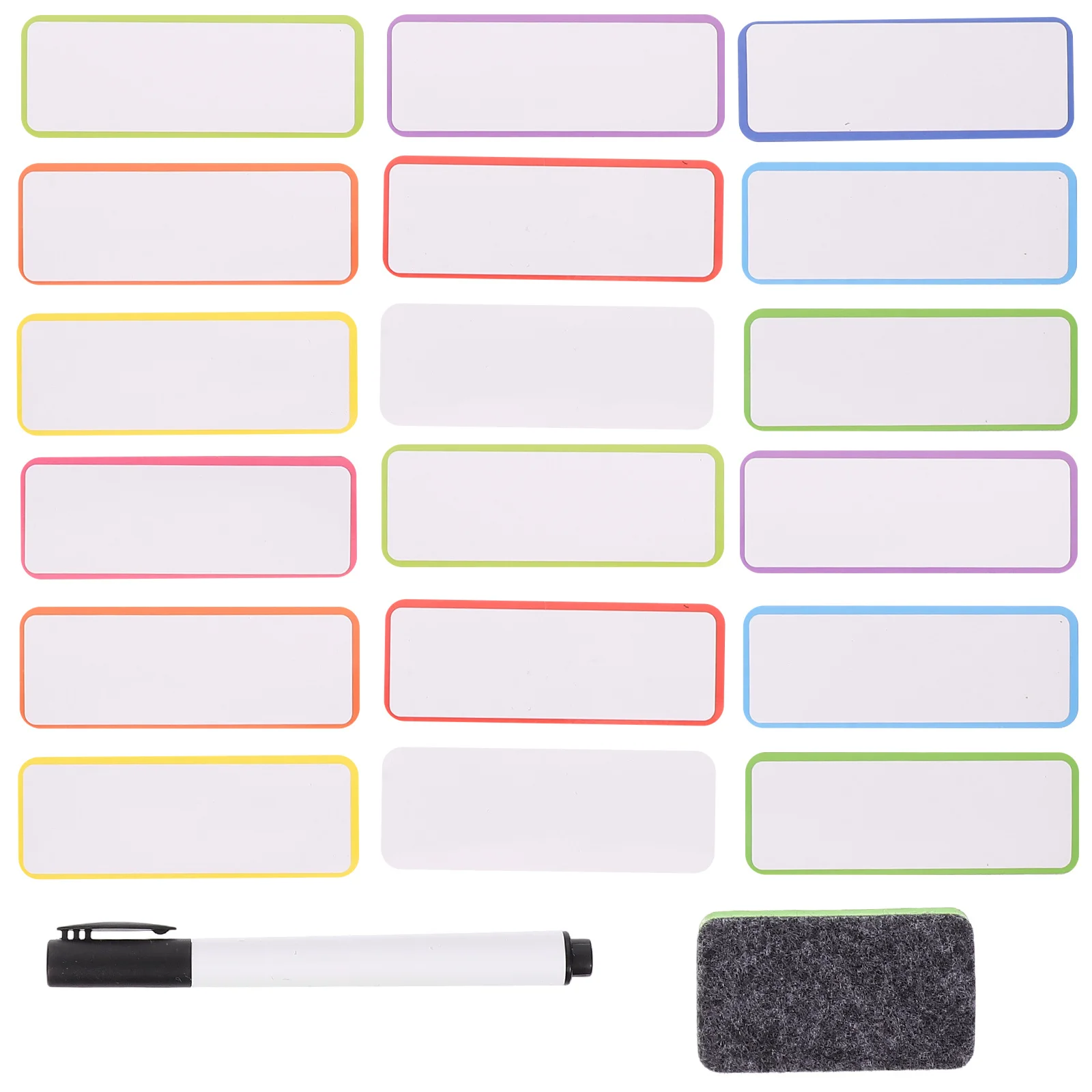 60Pcs Magnetic Dry Erase Labels Reusable Writable Name Tags File Cabinet Stickers for Whiteboards Lockers Classroom Organization 
60Pcs Magnetic Dry Erase Labels Reusable Writable Name Tags File Cabinet Stickers for Whiteboards Lockers Classroom Organization