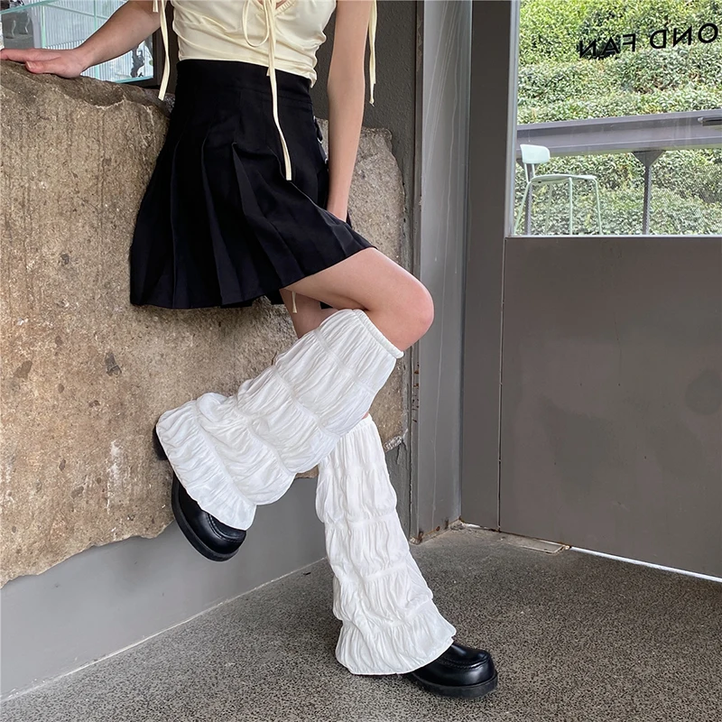 OMSJ 1 Pair Japanese Style Jk Lolita Kawaii Flared Leg Cover Trendy Solid Loose Stretchy Folded Foot Cover Knee High Boots Socks
OMSJ 1 Pair Japanese Style Jk Lolita Kawaii Flared Leg Cover Trendy Solid Loose Stretchy Folded Foot Cover Knee High Boots Socks