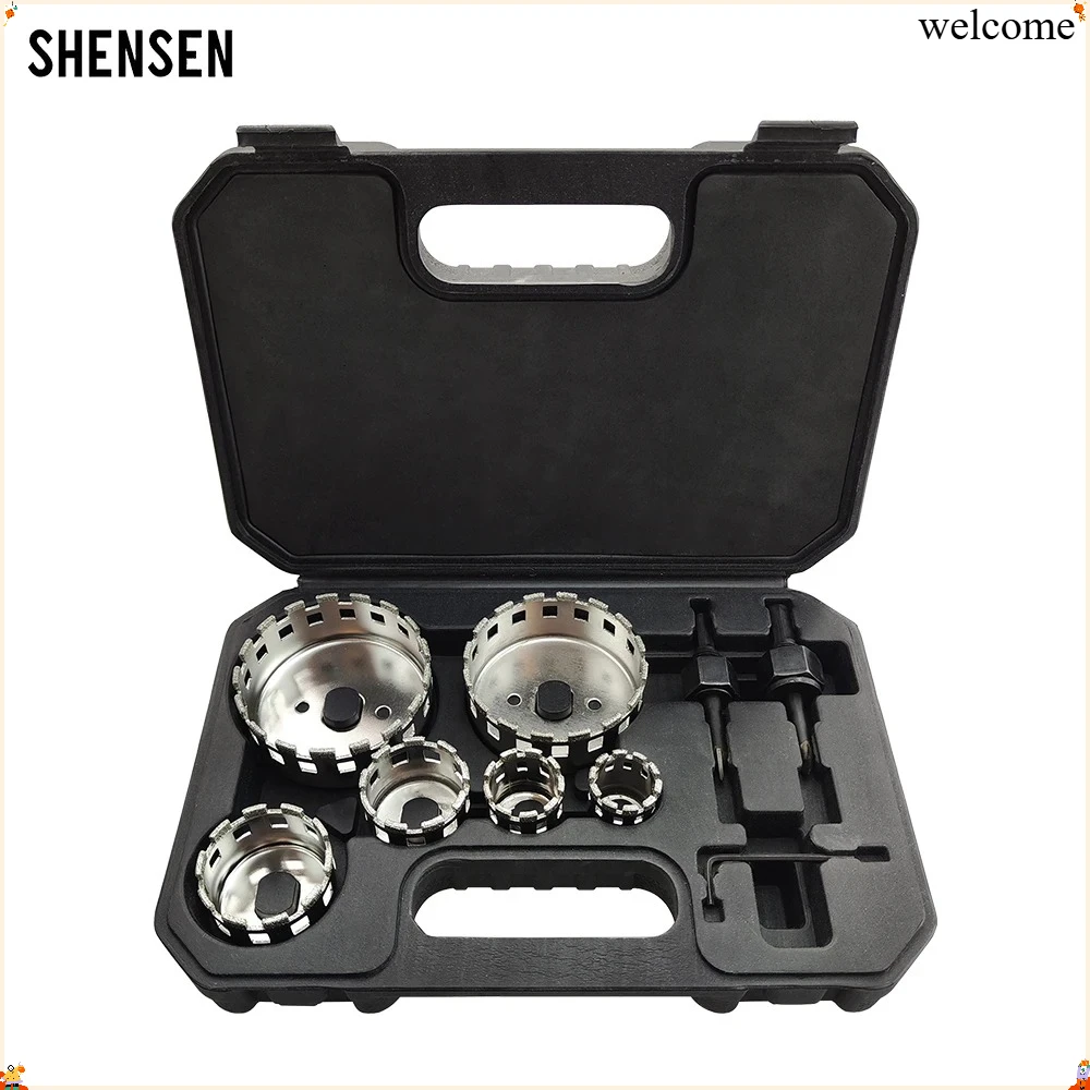 9pcs Marble Drilling Tool Kit for HomeDiamond Hole Saw Tile Drill Bit Set 25-73mm Glass Marble Drilling Tool Kit for Home
9pcs Marble Drilling Tool Kit for HomeDiamond Hole Saw Tile Drill Bit Set 25-73mm Glass Marble Drilling Tool Kit for Home