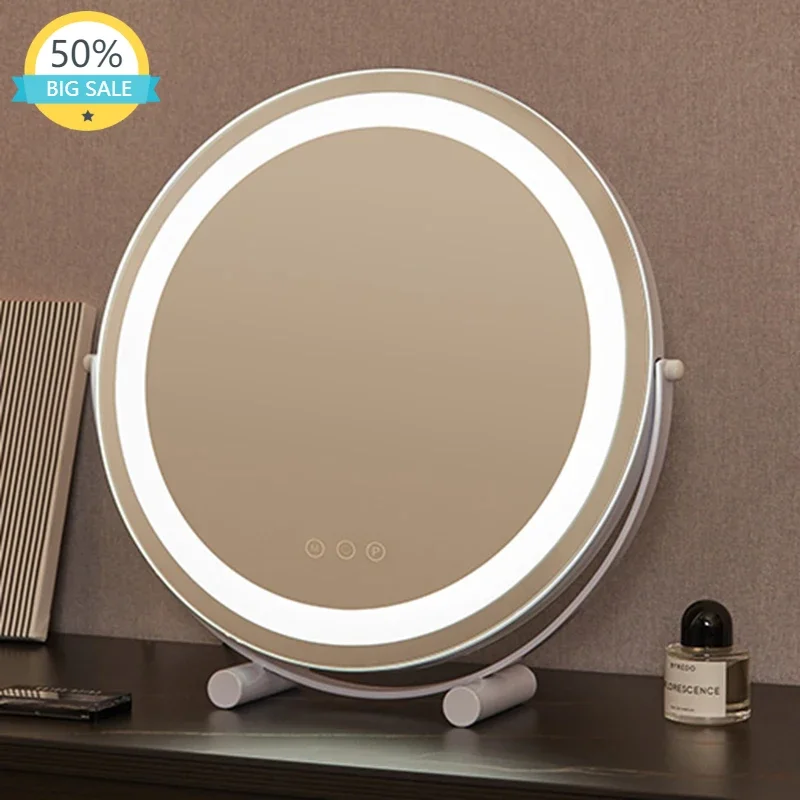 Makeup Mirror with Led Light Usb Charging Flexible Dressing Table Vanity Mirror Portable Espelho Com Led Bedroom Decoration
Makeup Mirror with Led Light Usb Charging Flexible Dressing Table Vanity Mirror Portable Espelho Com Led Bedroom Decoration