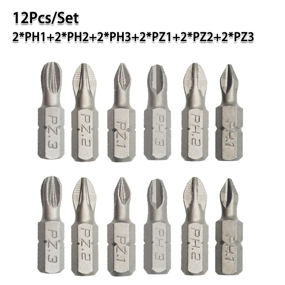 12Pcs NonSlip Batch Head PH2 Cross Screwdriver Set Magnetic Batch Head 25mm PH1/PH2/PH3/PZ1/PZ2/PZ3 Screwdriver Bit Hand Tools
12Pcs NonSlip Batch Head PH2 Cross Screwdriver Set Magnetic Batch Head 25mm PH1/PH2/PH3/PZ1/PZ2/PZ3 Screwdriver Bit Hand Tools