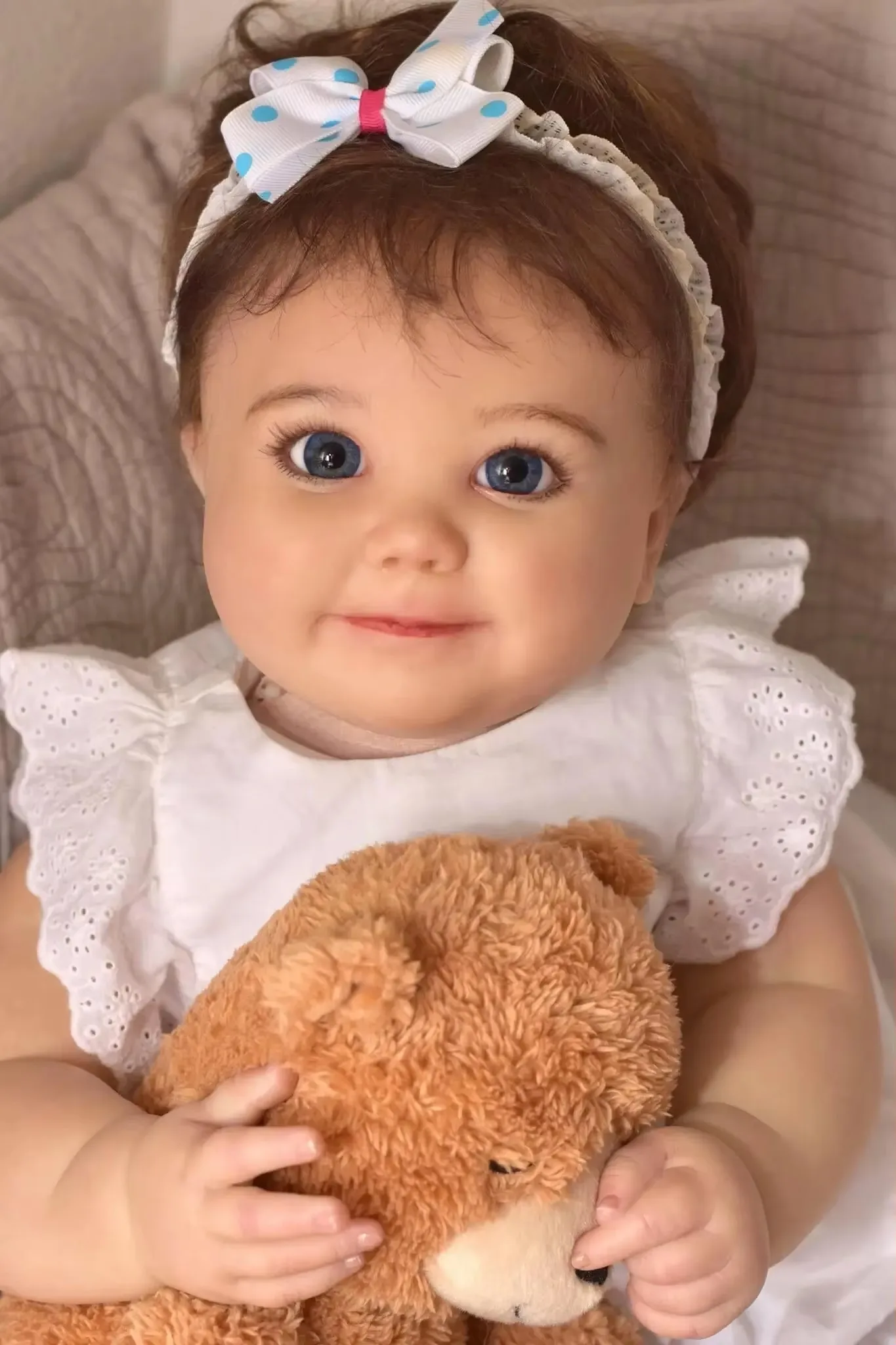 DLS 25inches Baby Awake Reborn Doll Toddler Girl with Rooted Hair Cloth Body Handmade Toy
DLS 25inches Baby Awake Reborn Doll Toddler Girl with Rooted Hair Cloth Body Handmade Toy