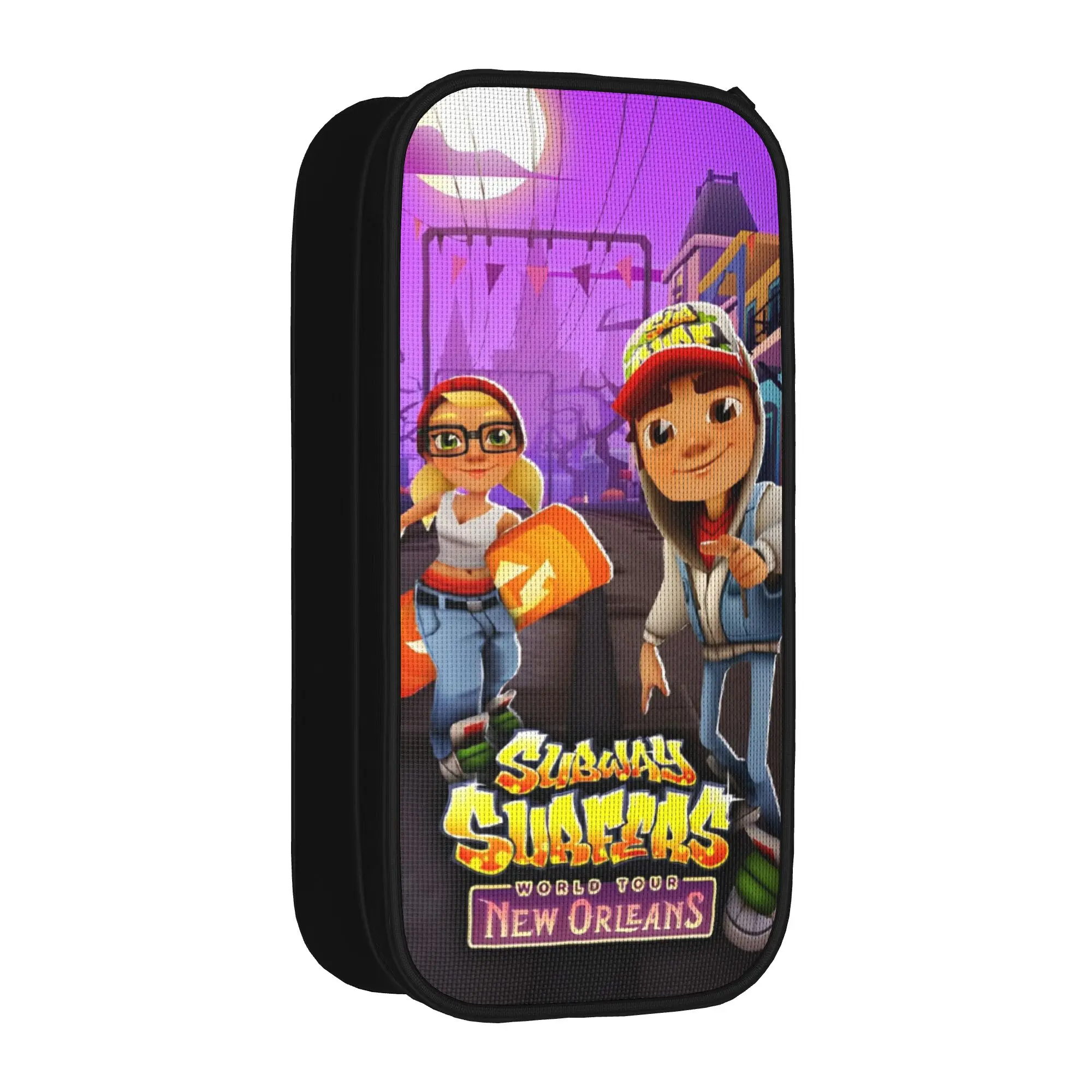 Fashion Subway Surfers Pencil Cases New Orleans Pencilcases for Student Large Storage Bags Office Gift Stationery
Fashion Subway Surfers Pencil Cases New Orleans Pencilcases for Student Large Storage Bags Office Gift Stationery