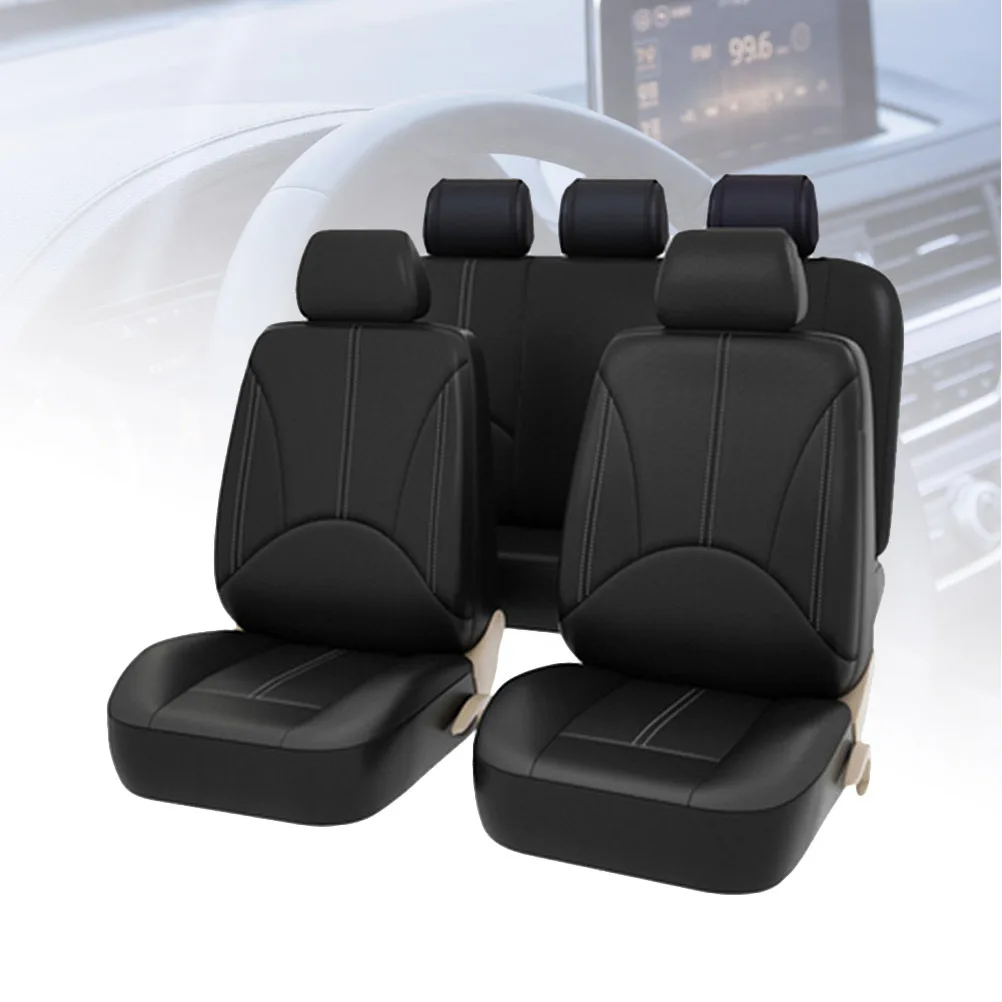 9Pcs Full Set PU Car Seat Covers Black Wear-Resistant Auto Interior Styling Front Rear Cushion Protector Upgrade
9Pcs Full Set PU Car Seat Covers Black Wear-Resistant Auto Interior Styling Front Rear Cushion Protector Upgrade
