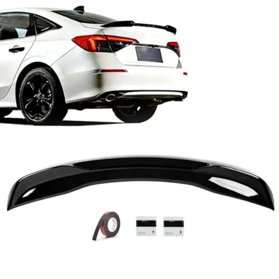Rear trunk spoiler for Honda Civic 11th Gen sedan 20222026,ABS plastic, glossy black finish, aerodynamic design and easy instal
Rear trunk spoiler for Honda Civic 11th Gen sedan 20222026,ABS plastic, glossy black finish, aerodynamic design and easy instal