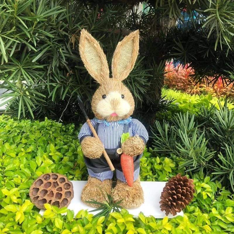 090B 17.71in Straw Elf Bunny Ornaments Relieve Stress Kids Easter Theme Gift
090B 17.71in Straw Elf Bunny Ornaments Relieve Stress Kids Easter Theme Gift