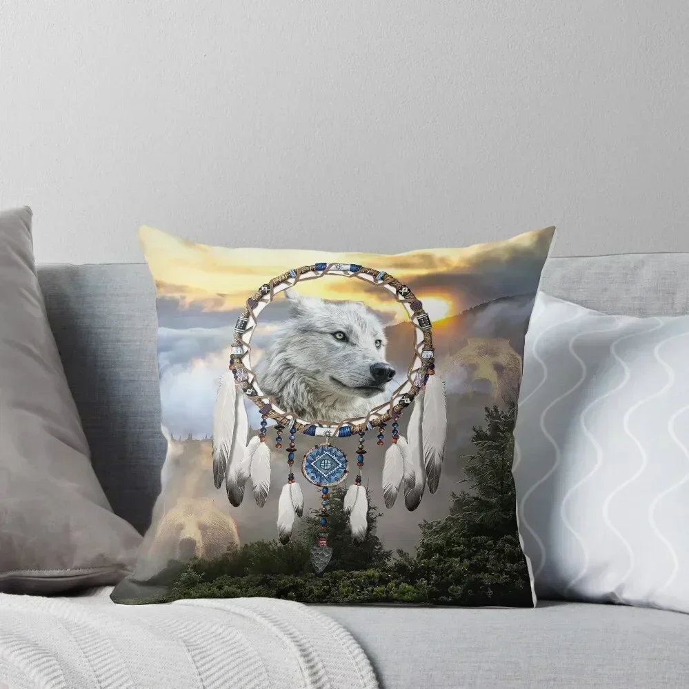 Wolf, Bear and Dream Catcher Throw Pillow Pillowcase Cushion Cusions Cover Decorative Cushion pillow
Wolf, Bear and Dream Catcher Throw Pillow Pillowcase Cushion Cusions Cover Decorative Cushion pillow