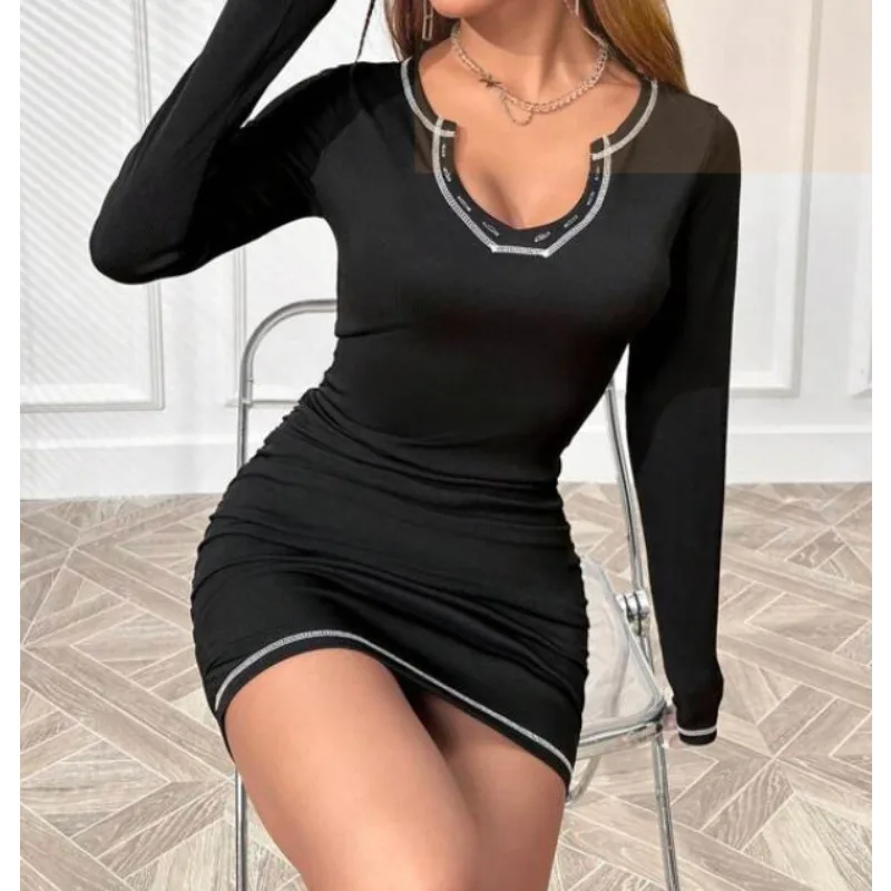Women's Slim Sexy Elegant High Waist Dress Temperament Commuting Female Clothing Autumn Woman Fashion Long Sleeved Dresses
Women's Slim Sexy Elegant High Waist Dress Temperament Commuting Female Clothing Autumn Woman Fashion Long Sleeved Dresses