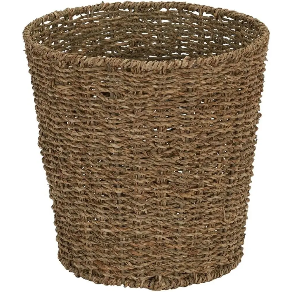 Handcrafted Seagrass Waste Basket, Metal Framed Bin Ideal for Home Décor
Handcrafted Seagrass Waste Basket, Metal Framed Bin Ideal for Home Décor