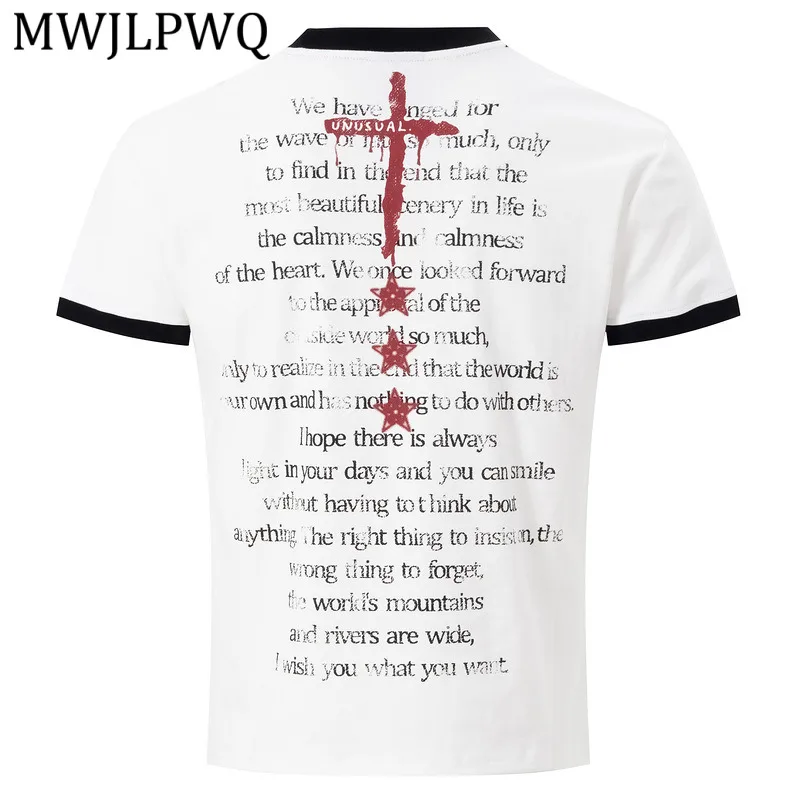 MWJLPWQ Dark-Style Letter Print Washed Short-Sleeve T-Shirt For Men And Women Trendy American Retro Straight-Shoulder Tee 16003
MWJLPWQ Dark-Style Letter Print Washed Short-Sleeve T-Shirt For Men And Women Trendy American Retro Straight-Shoulder Tee 16003
