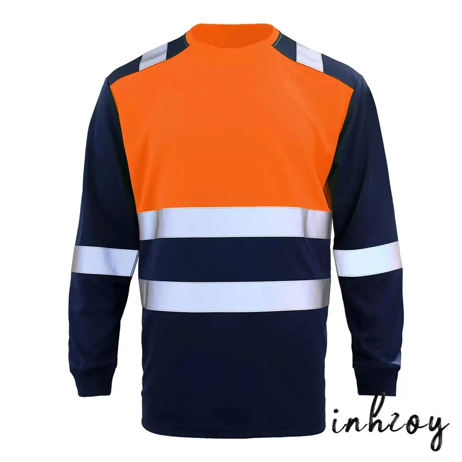 Men High Visibility Reflective Strips T-shirt Top Long Sleeve Moisture-Wicking Safety Work Sweatshirt for Sanitation Worker
Men High Visibility Reflective Strips T-shirt Top Long Sleeve Moisture-Wicking Safety Work Sweatshirt for Sanitation Worker