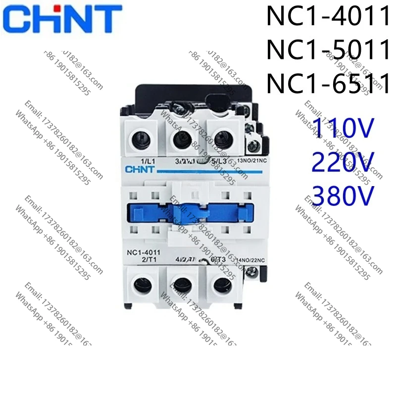CHINT-Contactor de CA NC1, NC1-4011, NC1-5011, 380V, 220V, 110V, NC1-6511
CHINT-Contactor de CA NC1, NC1-4011, NC1-5011, 380V, 220V, 110V, NC1-6511