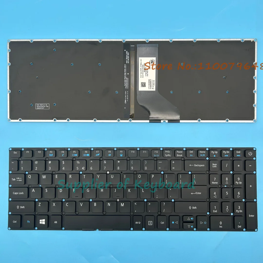 Новая английская клавиатура для ноутбука Acer Aspire V3-575G V3-575T V3-575TG E5-772G с подсветкой 
Новая английская клавиатура для ноутбука Acer Aspire V3-575G V3-575T V3-575TG E5-772G с подсветкой