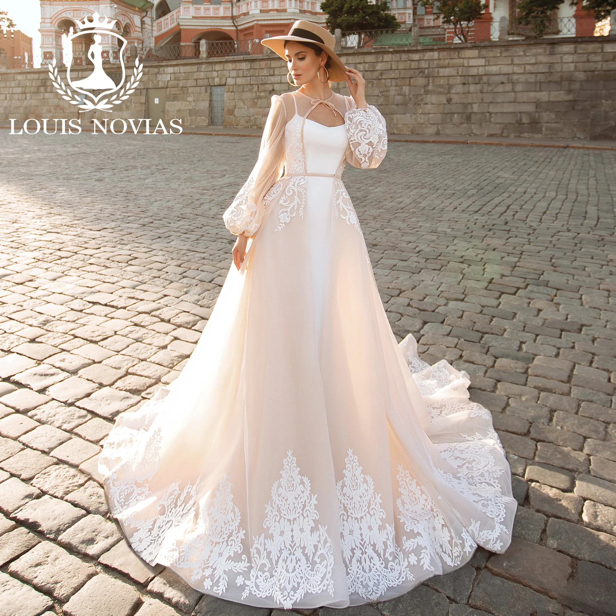 LOUIS NOVIAS Mermaid Wedding Dress Sexy With lantern Sleeve Jacket Appliques Lace Stretch Satin Bridal Dress Vestidos De Novia
LOUIS NOVIAS Mermaid Wedding Dress Sexy With lantern Sleeve Jacket Appliques Lace Stretch Satin Bridal Dress Vestidos De Novia
