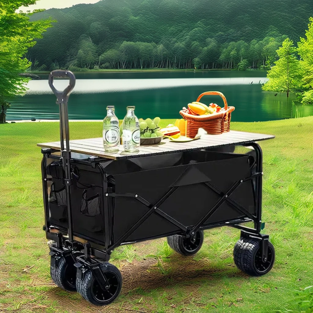 OEM Customized Stainless Steel Trolley Wholesale Multi-utility Folding Platform for Outdoor Camping Wagon Cart with Table Board
OEM Customized Stainless Steel Trolley Wholesale Multi-utility Folding Platform for Outdoor Camping Wagon Cart with Table Board