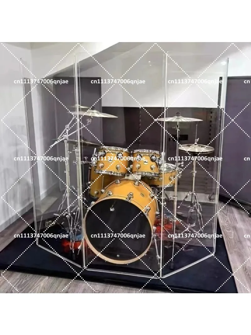 Transparent Acrylic Drum Shield Folding Sound Insulation Partition for Drum Set Stage Drum Room
Transparent Acrylic Drum Shield Folding Sound Insulation Partition for Drum Set Stage Drum Room