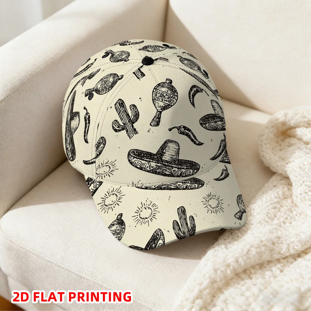 Cinco De Mayo Elements Design Print Duckbill Cap Adjustable Snapback Baseball Hat Lightweight Polyester Holiday Outfit
Cinco De Mayo Elements Design Print Duckbill Cap Adjustable Snapback Baseball Hat Lightweight Polyester Holiday Outfit