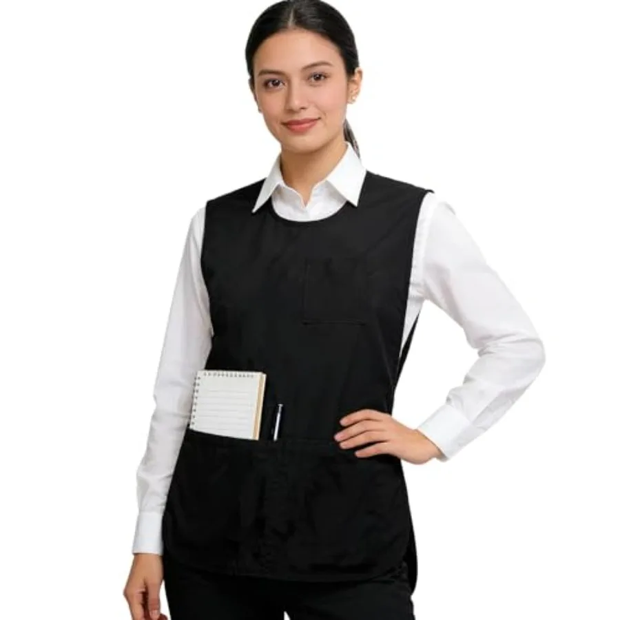 Unisex Black Cobbler Apron, Full Coverage Vest Smock Apron with Adjustable Side Buckle Ties and Pockets Durable and Washable fo
Unisex Black Cobbler Apron, Full Coverage Vest Smock Apron with Adjustable Side Buckle Ties and Pockets Durable and Washable fo
