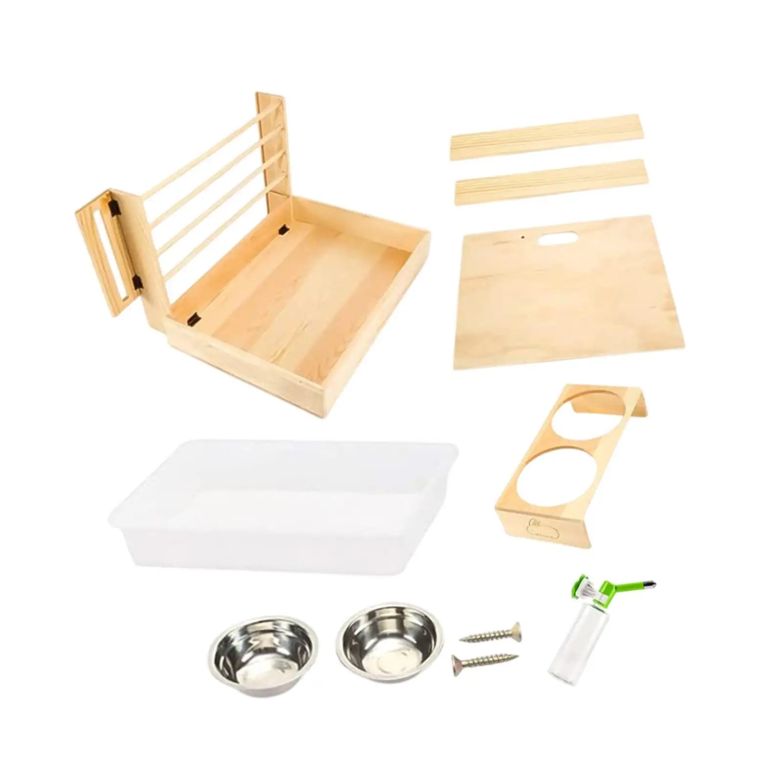 Wooden Bunny Hay Feeder with Litter Tray for Chinchillas Ferret Guinea Pig
Wooden Bunny Hay Feeder with Litter Tray for Chinchillas Ferret Guinea Pig