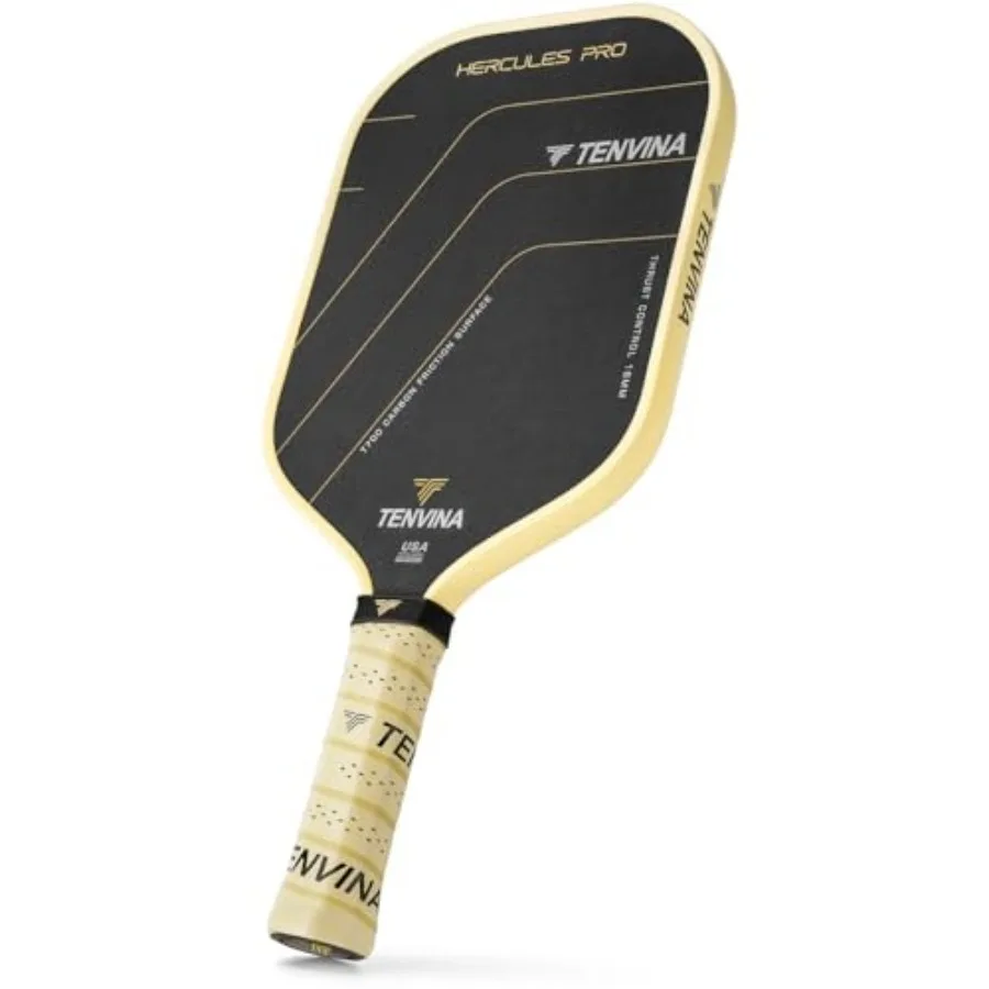 TENVINA Pickleball Paddles, Thermoformed T700SC Carbon Fiber Pickleball Paddle, Pickle Ball Paddle USAPA Approved with Dominant
TENVINA Pickleball Paddles, Thermoformed T700SC Carbon Fiber Pickleball Paddle, Pickle Ball Paddle USAPA Approved with Dominant