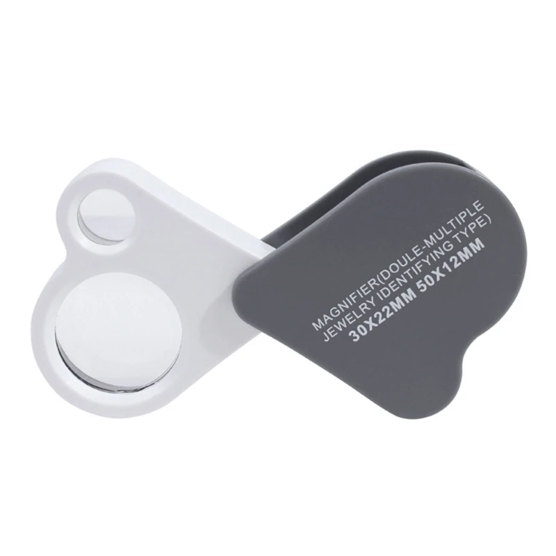 652F Eye Loupe Magnifier Double Lens Handheld Glass 30X 50X for Jewelry Coin Inspection Pocket Lens
652F Eye Loupe Magnifier Double Lens Handheld Glass 30X 50X for Jewelry Coin Inspection Pocket Lens